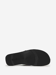 Oliver Sweeney Blue Antiqued Leather Sandals - Image 4 of 5