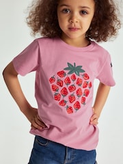 Polarn O Pyret Strawberry Print T-Shirt - Imagen 1 de 5