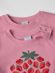 Polarn O Pyret Strawberry Print T-Shirt - Imagen 4 de 5