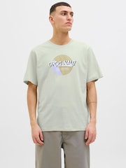 JACK & JONES White 3 Pack Printed Tee Shirts - Image 2 of 8