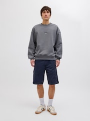 Синій - Шорти-карго Jack & Jones Relaxed Fit 100% бавовна - Image 1 of 6