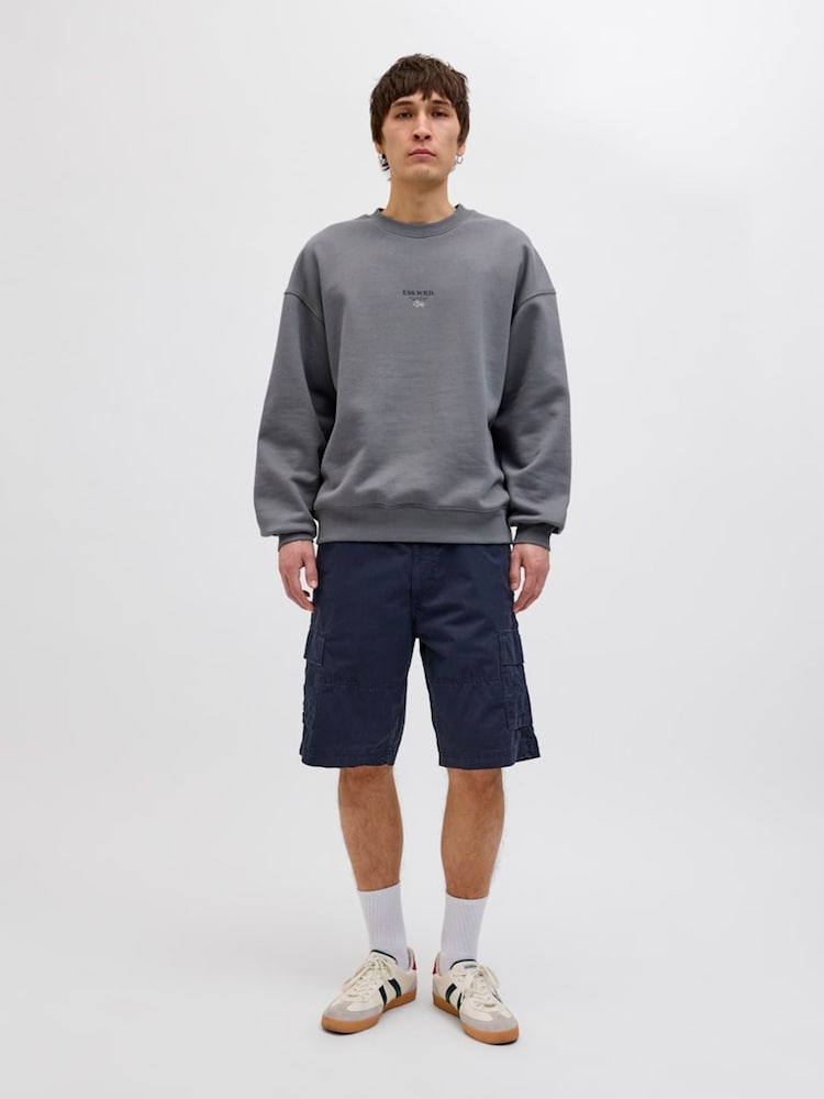 Синій - Шорти-карго Jack & Jones Relaxed Fit 100% бавовна - Image 1 of 6