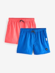 JACK & JONES Pink Swim Shorts 2 Pack - Image 1 of 3