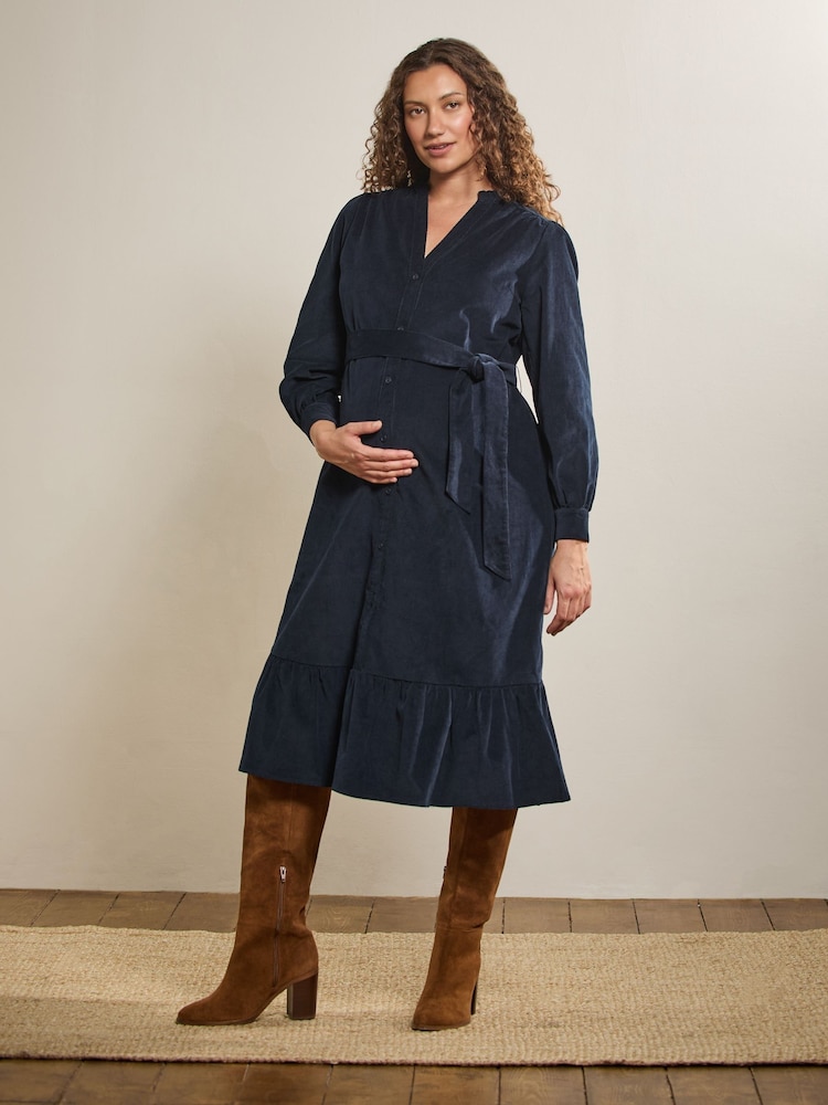 JoJo Maman Bébé Cord Maternity Midi Dress - Imagem 1 de 15