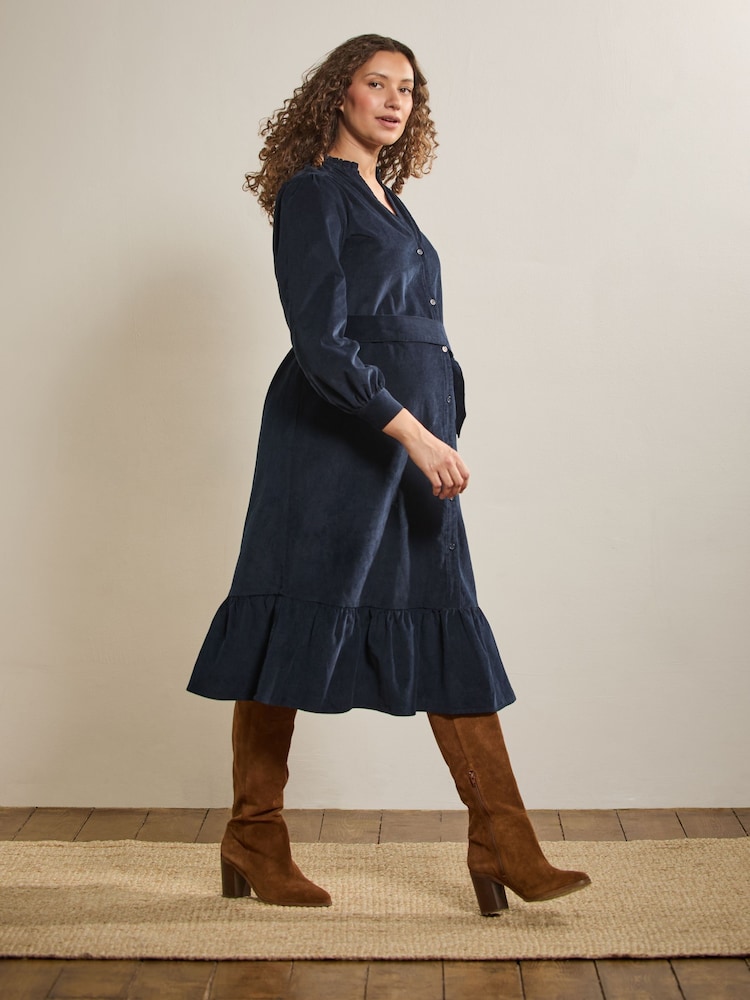 JoJo Maman Bébé Cord Maternity Midi Dress - Imagem 2 de 15