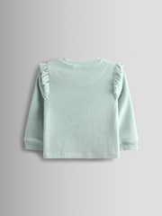 JoJo Maman Bébé Blue Bunny Floral Pretty Pyjamas - Image 3 of 6