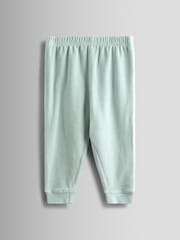 JoJo Maman Bébé Blue Bunny Floral Pretty Pyjamas - Image 4 of 6