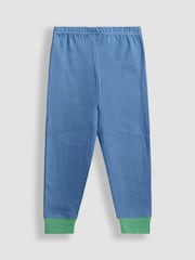 JoJo Maman Bébé Navy Tractor Mix And Match 2 Pack Pyjamas - Image 5 of 11