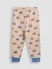 JoJo Maman Bébé Navy Tractor Mix And Match 2 Pack Pyjamas - Image 9 of 11