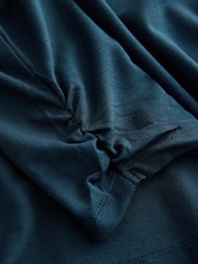 B by Ted Baker Teal Blue Floral Satin Jersey Pyjamas - Image 14 of 14