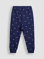 JoJo Maman Bébé Blue Dino Mix And Match 2 Pack Pyjamas - Image 4 of 11
