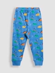 JoJo Maman Bébé Blue Dino Mix And Match 2 Pack Pyjamas - Image 8 of 11
