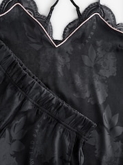 B by Ted Baker Black Jacquard Floral Cami Pyjamas - Image 11 of 15