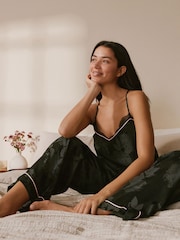 B by Ted Baker Black Jacquard Floral Cami Pyjamas - Image 2 of 15