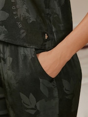 B by Ted Baker Black Jacquard Floral Cami Pyjamas - Image 7 of 15