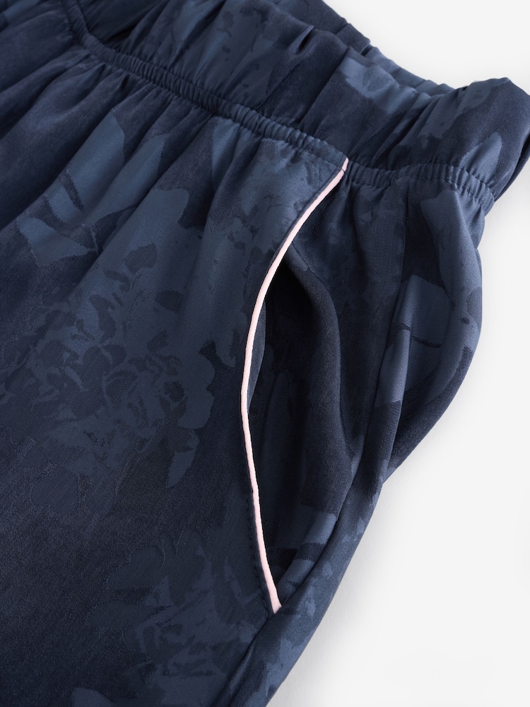 B by Ted Baker Navy Jacquard Button Through Pyjamas - Image 14 of 14 B by Ted Baker Navy Jacquard Button Through Pyjamas - Image 14 of 14