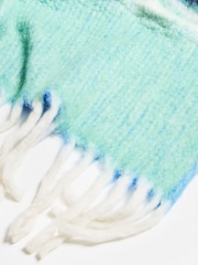 Oliver Bonas Blue Zaffre Bold Stripes Cosy Throw - Image 5 of 5