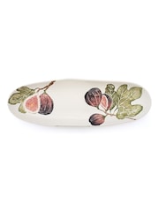 BlissHome Olive Green Fig Oval Shallow Serving Platter - Image 2 of 5