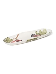 BlissHome Olive Green Fig Oval Shallow Serving Platter - Image 3 of 5