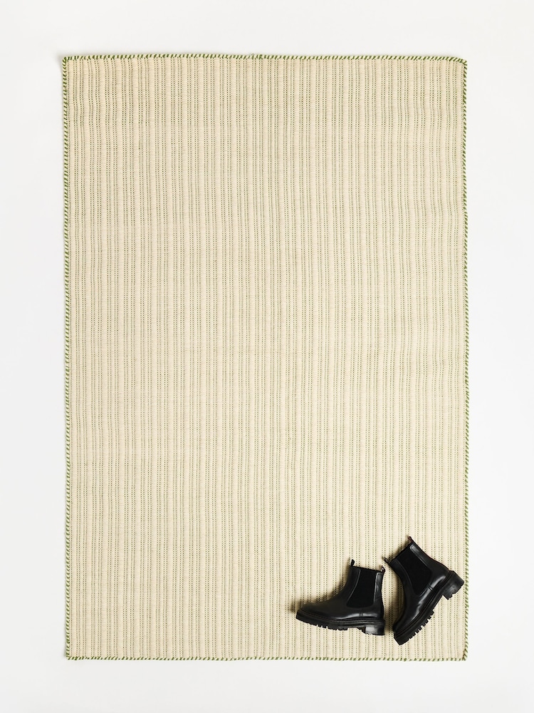 Oliver Bonas Cream Cereza Wool Blend Rug - Image 1 of 4
