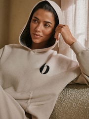 B by Ted Baker Oatmeal Knitted Bow Zip Hoodie - Image 2 of 6