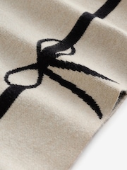 B by Ted Baker Oatmeal Bow Knitted Wide Leg Trousers - Image 8 of 9