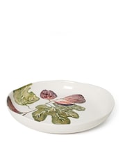 BlissHome Olive Green Fig Round Shallow Dish - Image 2 of 4