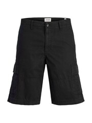 JACK & JONES Black Relaxed Fit 100% Cotton Cargo Shorts - Image 5 of 7