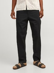 JACK & JONES Black Regular Fit Chino Trousers - Image 1 of 7