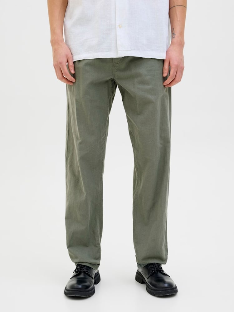 JACK & JONES Green Regular Fit Chino Trousers - Image 1 of 4