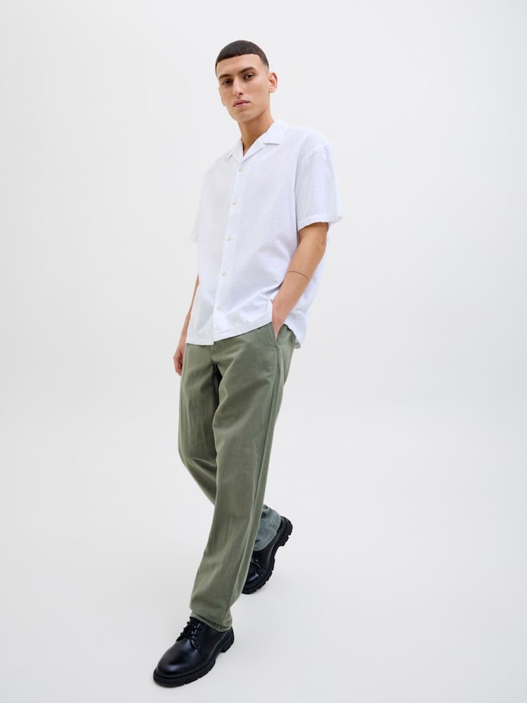 JACK & JONES Green Regular Fit Chino Trousers - Image 3 of 4