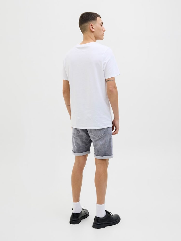 Gris - Pantalones cortos de corte estándar de denim de Jack & Jones - Imagen 2 de 4