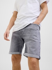 Gris - Pantalones cortos de corte estándar de denim de Jack & Jones - Imagen 4 de 4