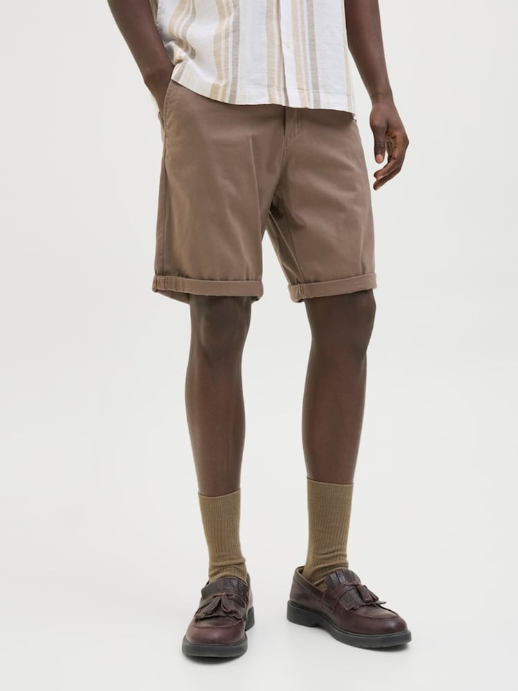 JACK & JONES Brown Chino Shorts - Image 1 of 1