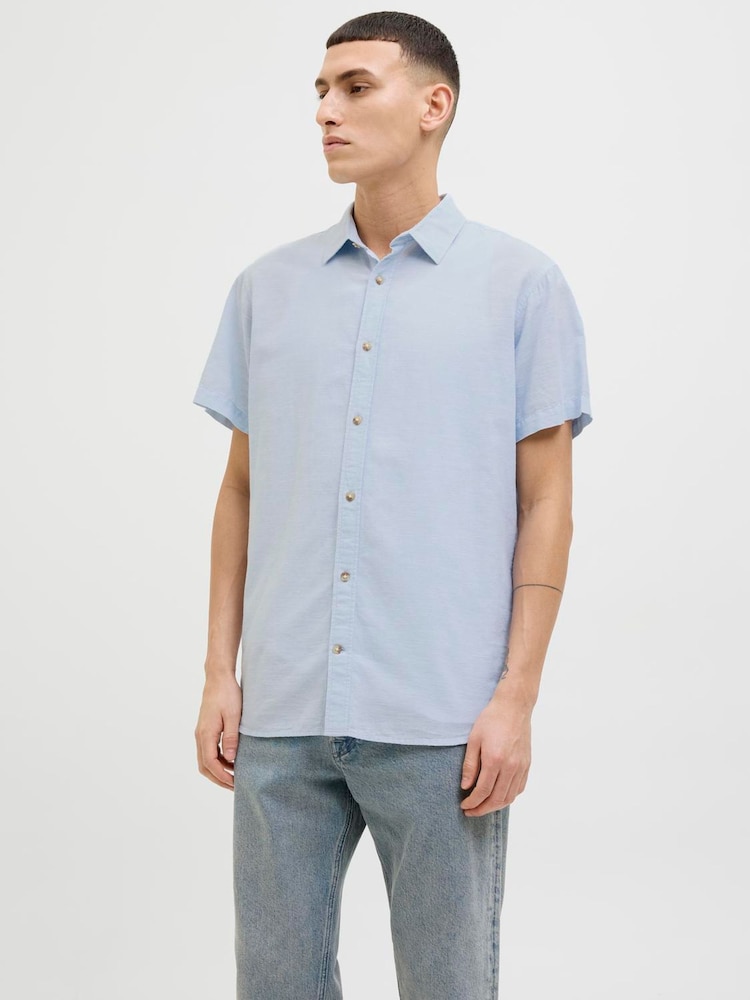 Azul - Camisas de verão de manga curta Jack & Jones - Imagem 1 de 5
