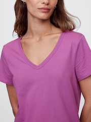 Camiseta de manga corta con cuello en V Favoritos de Gap - Imagen 4 de 5