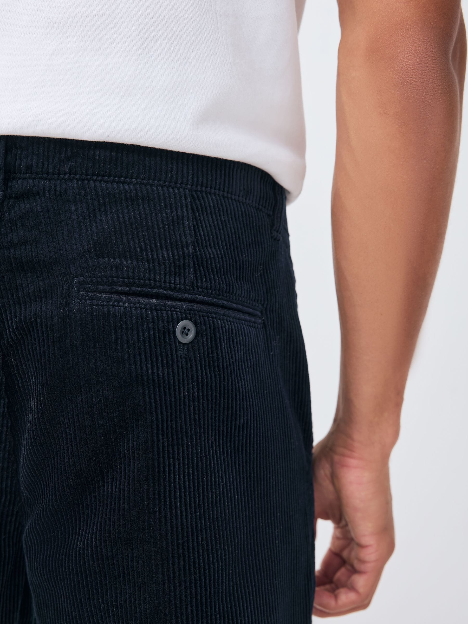 Buy Navy Slim Fit Corduroy Single Pleated Trousers from Next USA