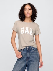 Gap Grey Vintage Logo Crewneck T-Shirt - Image 1 of 5