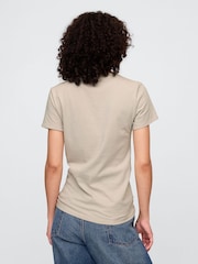 Gap Grey Vintage Logo Crewneck T-Shirt - Image 2 of 5