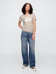 Gap Grey Vintage Logo Crewneck T-Shirt - Image 3 of 5
