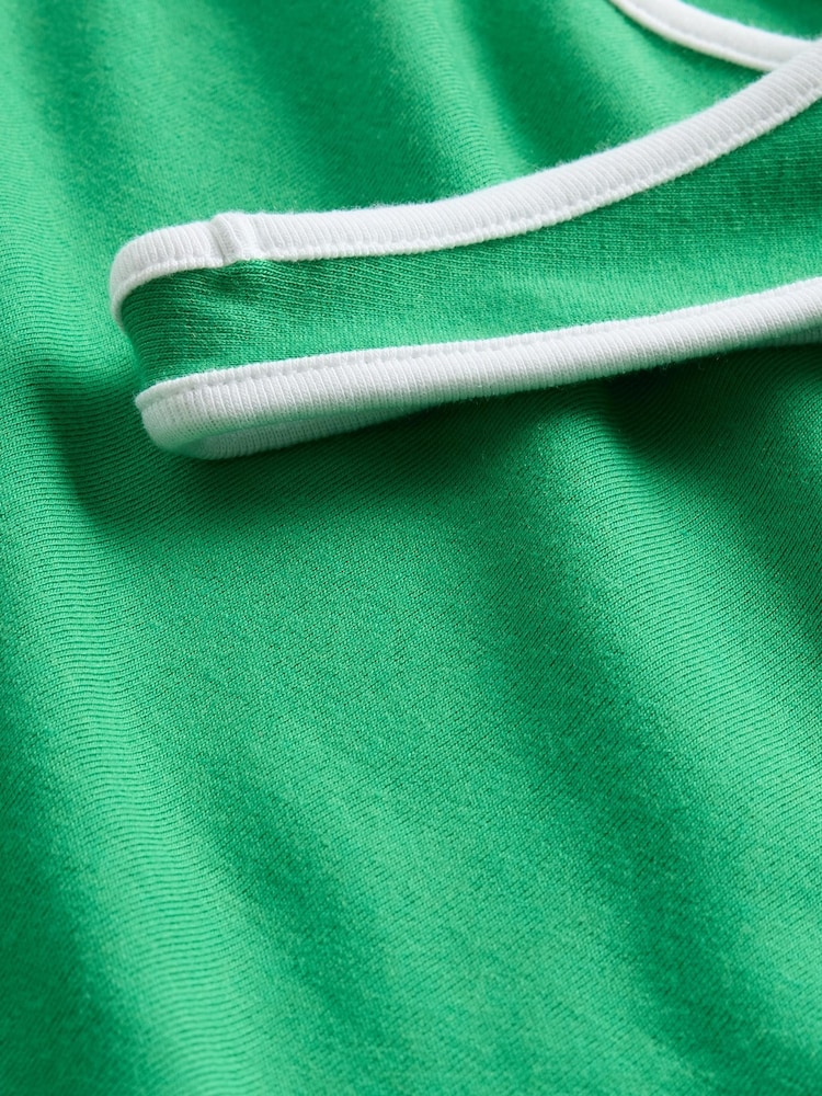 Gap Green Modern Cotton-Modal Scoop Neck Cropped Vest - Image 5 of 5
