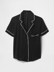 Gap Black Modal Short Sleeve Pyjama Top - Image 4 of 4