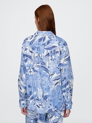 Gap Blue Poplin Pyjama Shirt - Image 2 of 4