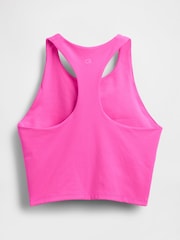 Gap Pink Cropped Sports Tank Bra - Image 5 of 5