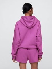 Gap Purple Zip Up Relaxed Logo Hoodie - Image 2 of 5