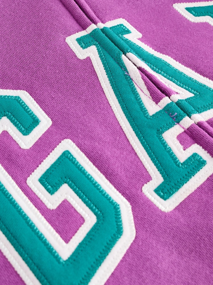 Gap Purple & Blue Zip Up Relaxed Logo Hoodie - Image 9 of 9 Gap Purple & Blue Zip Up Relaxed Logo Hoodie - Image 9 of 9