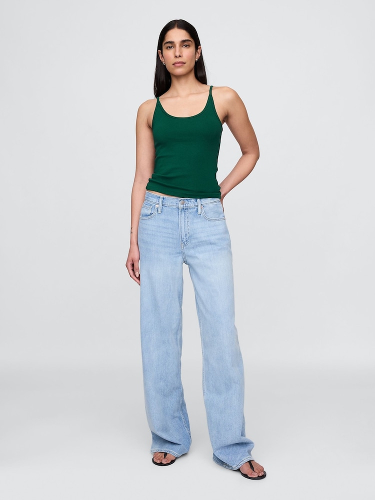 Zielony - Gap Modern Cropped Cami Top - Image 3 of 5