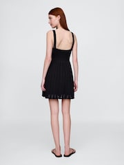 Gap Black Crochet Sleeveless Mini Dress - Image 2 of 5