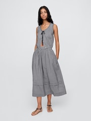 Gap DÔEN Gingham Maxi Skirt - Imagen 1 de 5