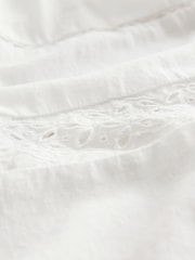 Gap White Tiered Lace Trim Maxi Skirt - Image 3 of 4